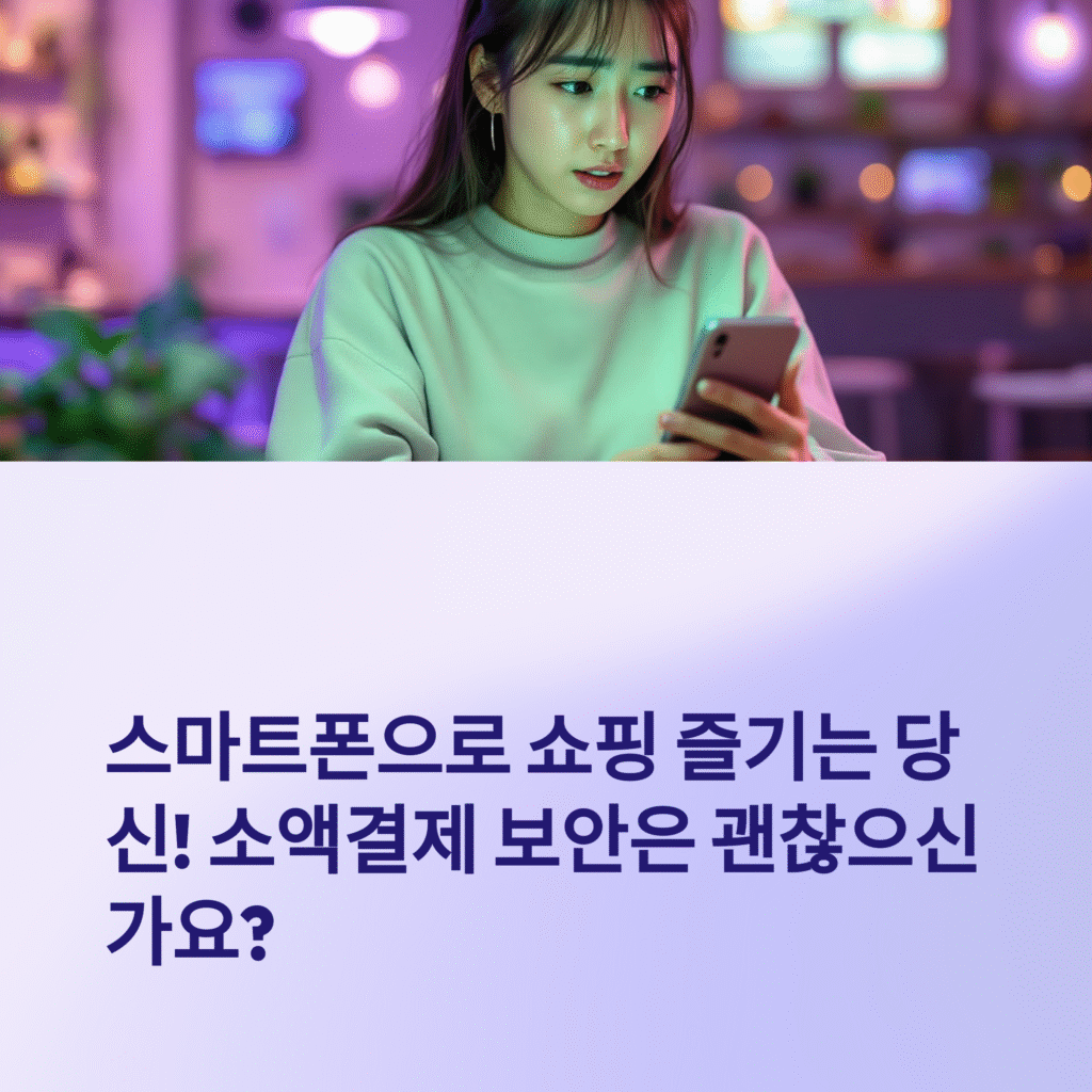 스마트폰으로 쇼핑 즐기는 당신! 소액결제 보안은 괜찮으신가요?