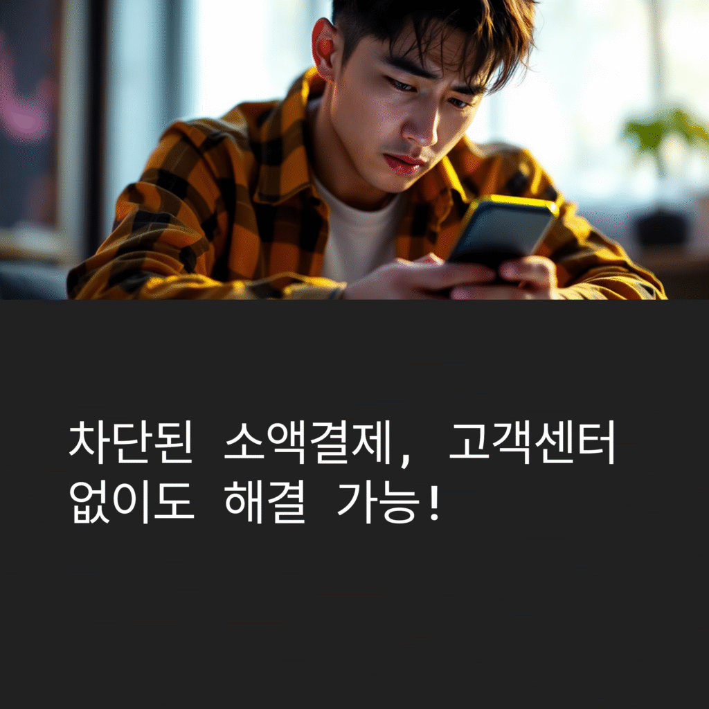 차단된 소액결제, 고객센터 없이도 해결가능!