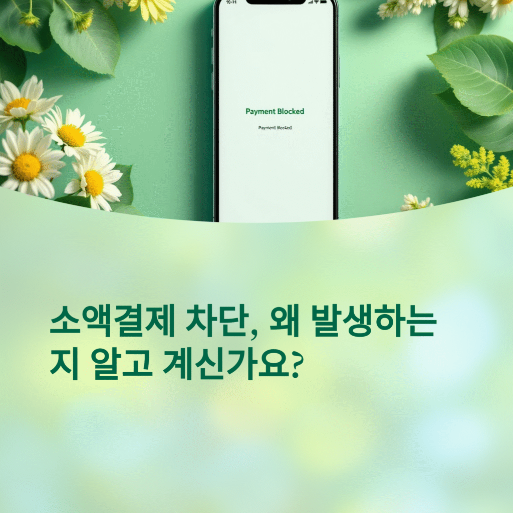 소액결제 차단, 왜 발생하는지 알고 계신가요?