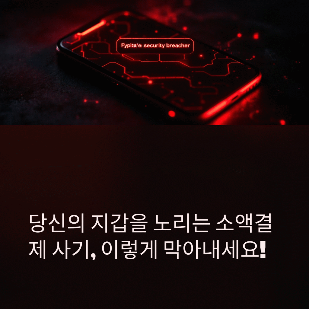 당신의 지갑을 노리는 소액결제 사기, 이렇게 막아내세요!