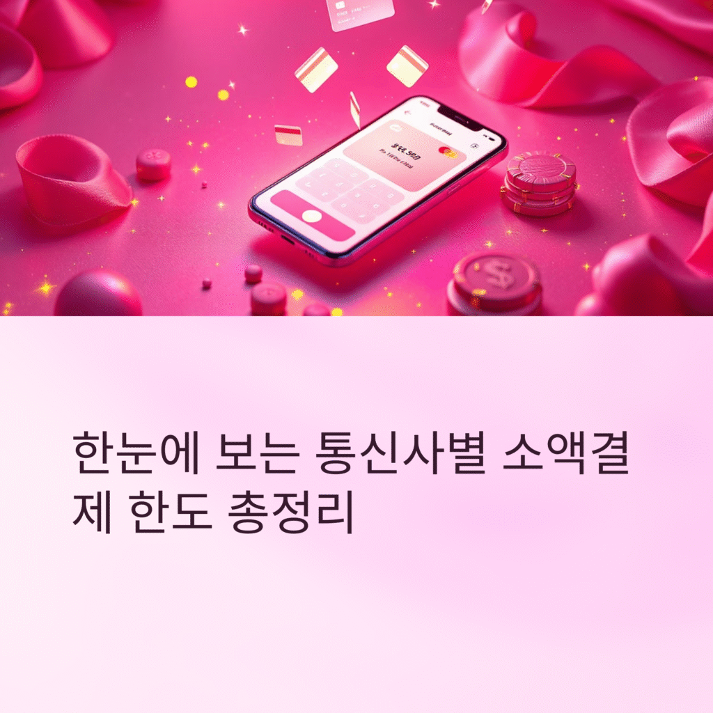 한눈에 보는 통신사별 소액결제 한도 총정리