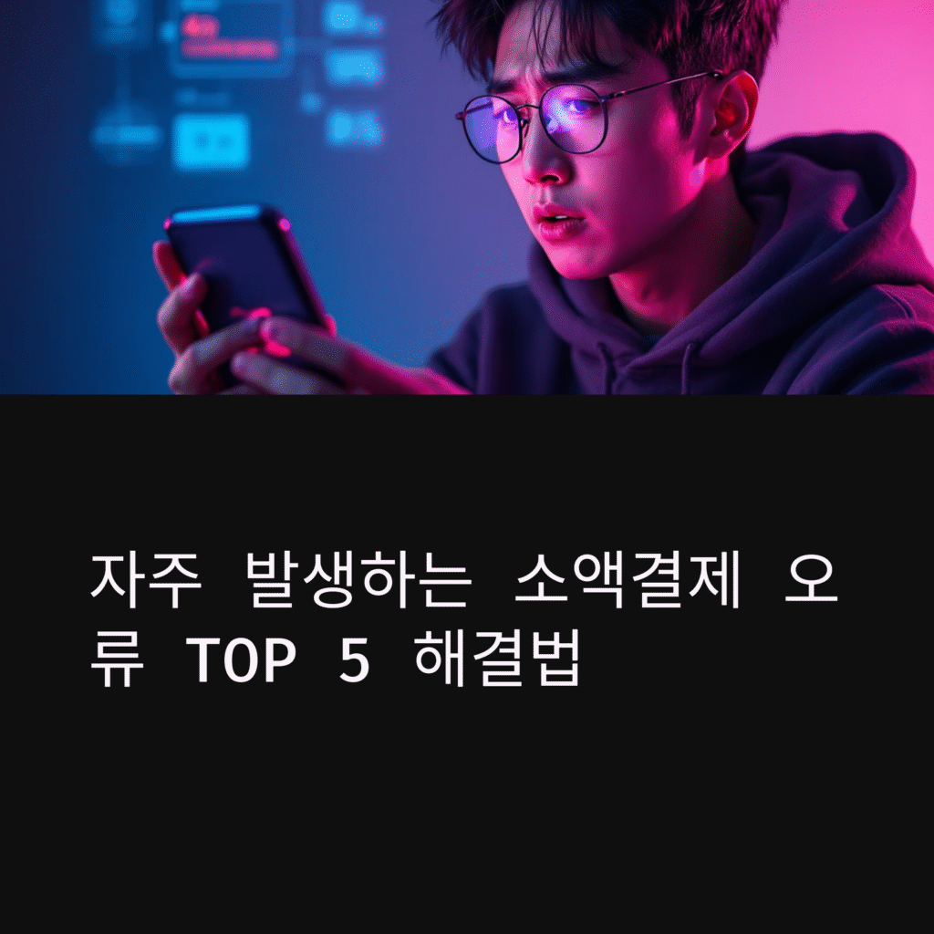 자주 발생하는 소액결제 오류 TOP5 해결법