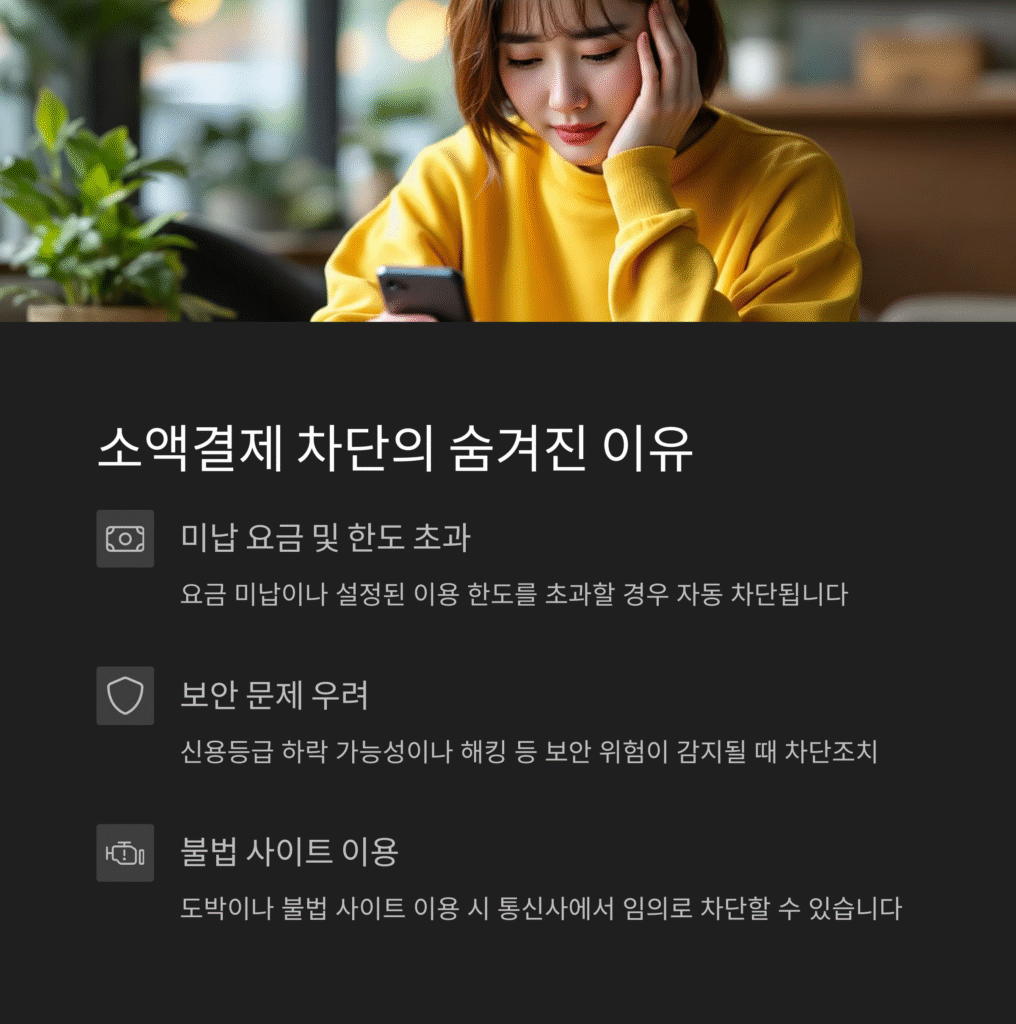 소액결제 차단의 숨겨진 이유
