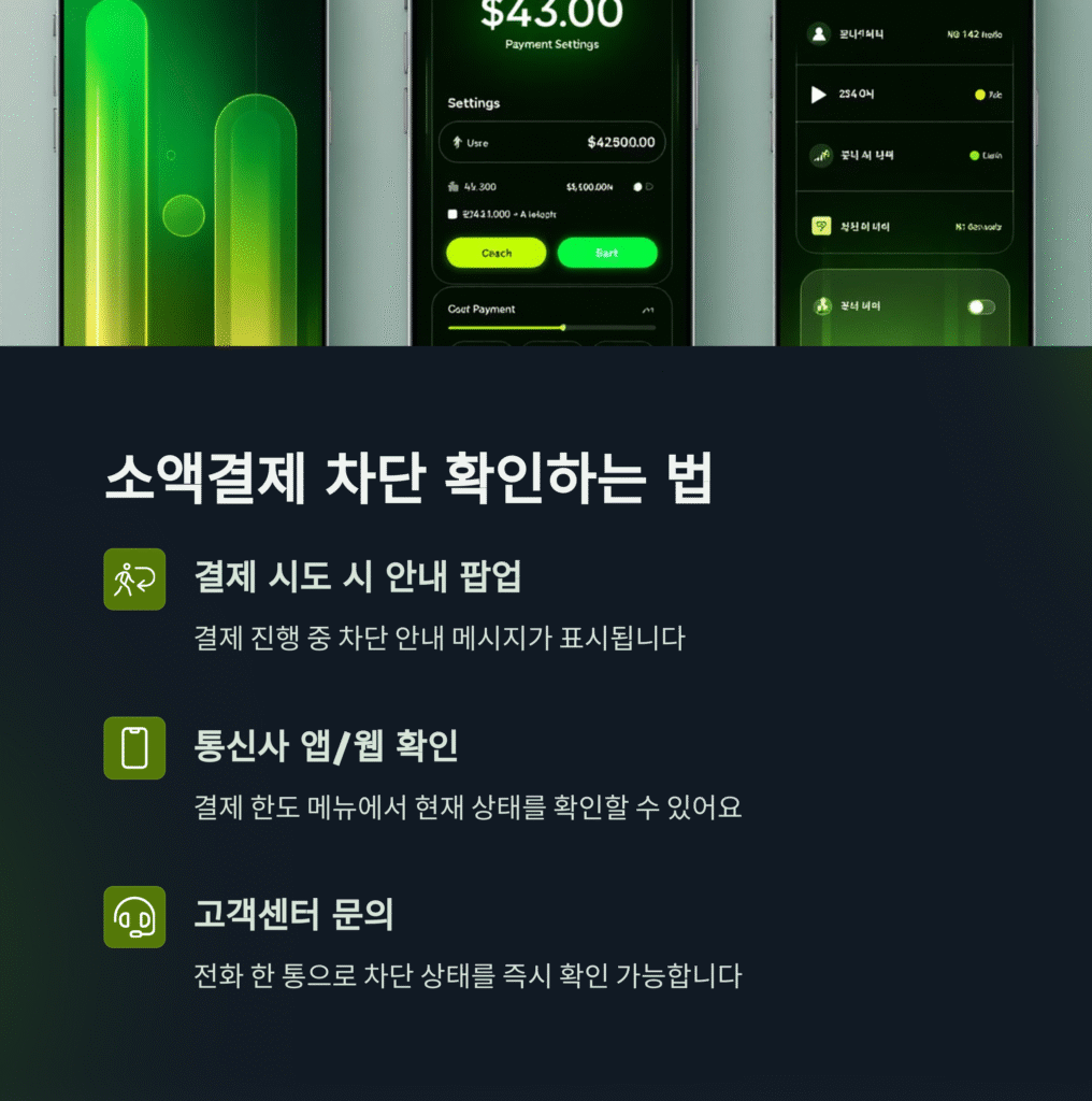 소액결제 차단 확인하는 법