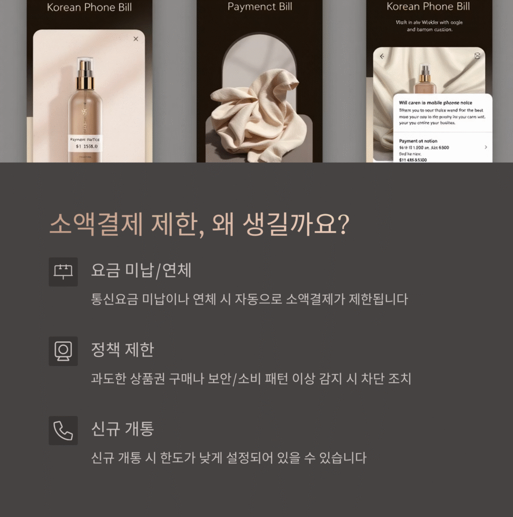 소액결제 제한, 왜 생길까요?