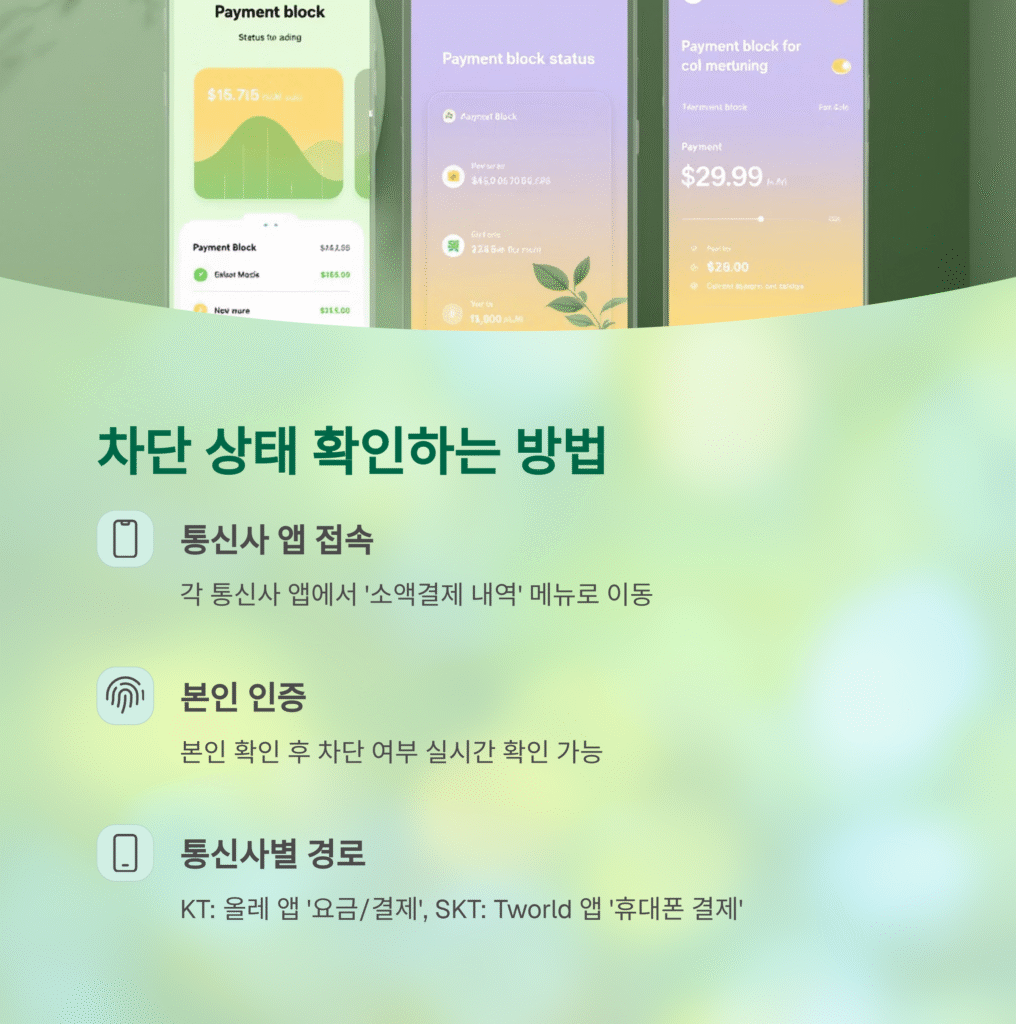 차단 상태 확인하는 방법