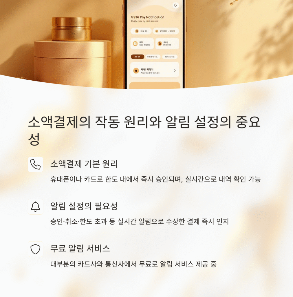 소액결제의 작동 원리와 알림 설정의 중요성
