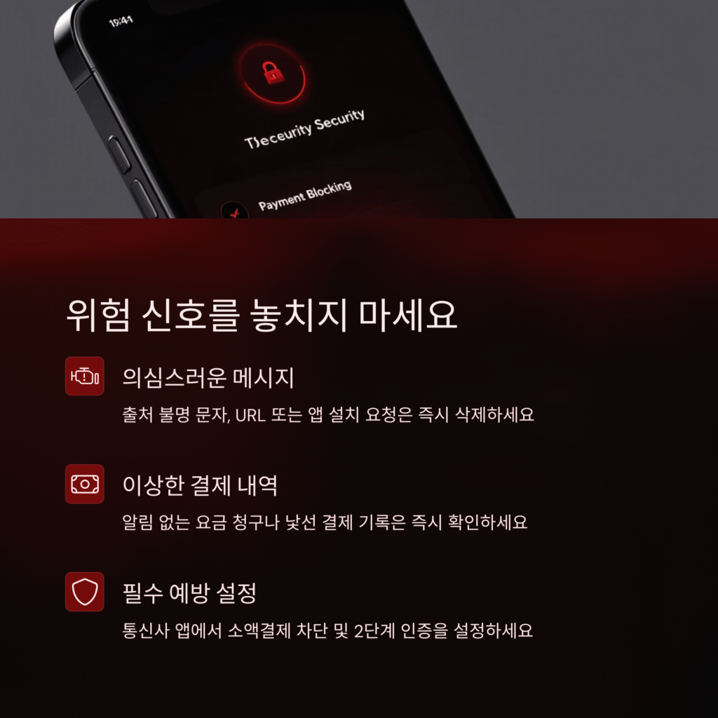 위험 신호를 놓치지 마세요