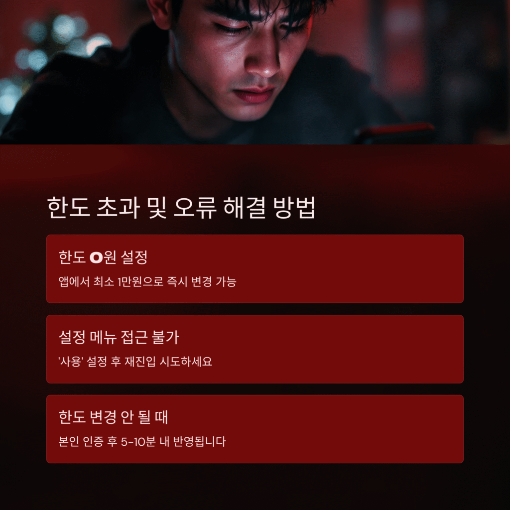 한도 초과 및 오류 해결 방법