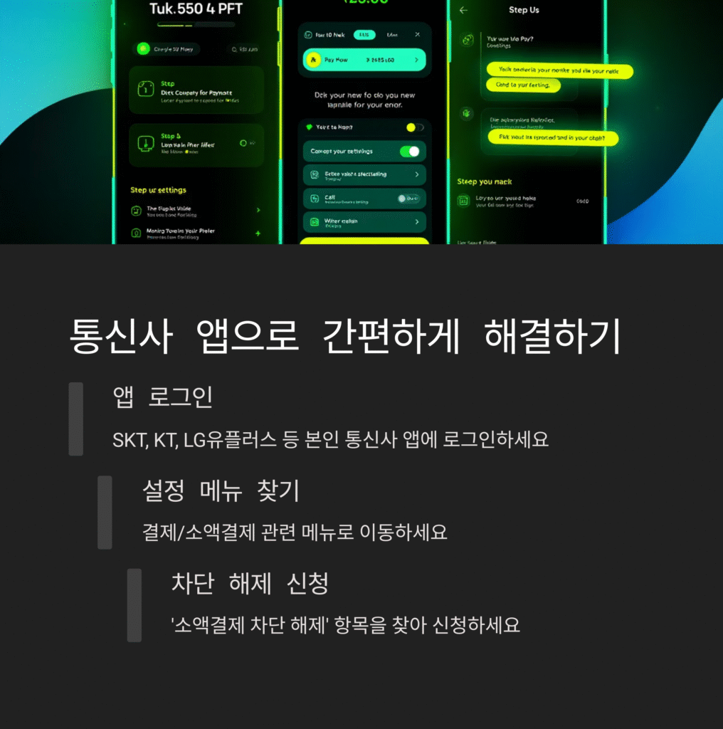 통신사 앱으로 간편하게 해결하기