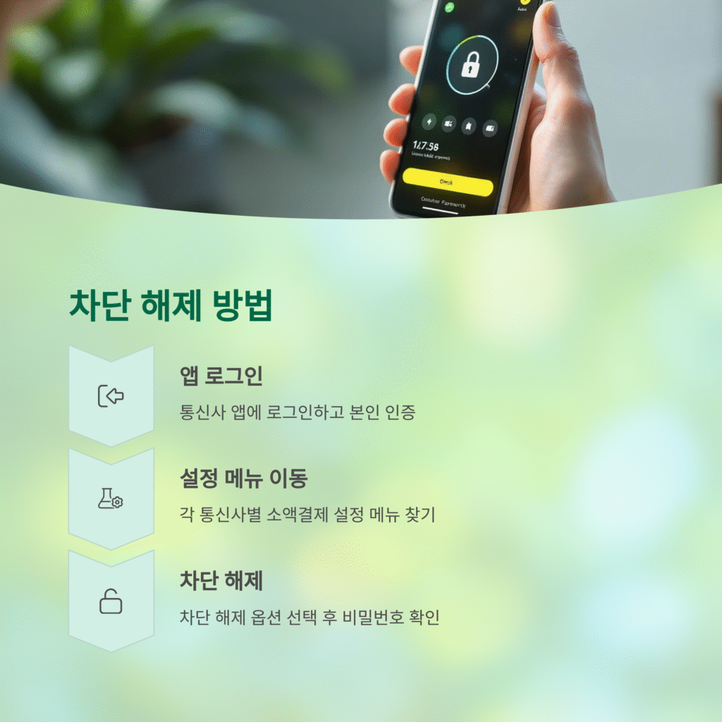 차단 해제 방법