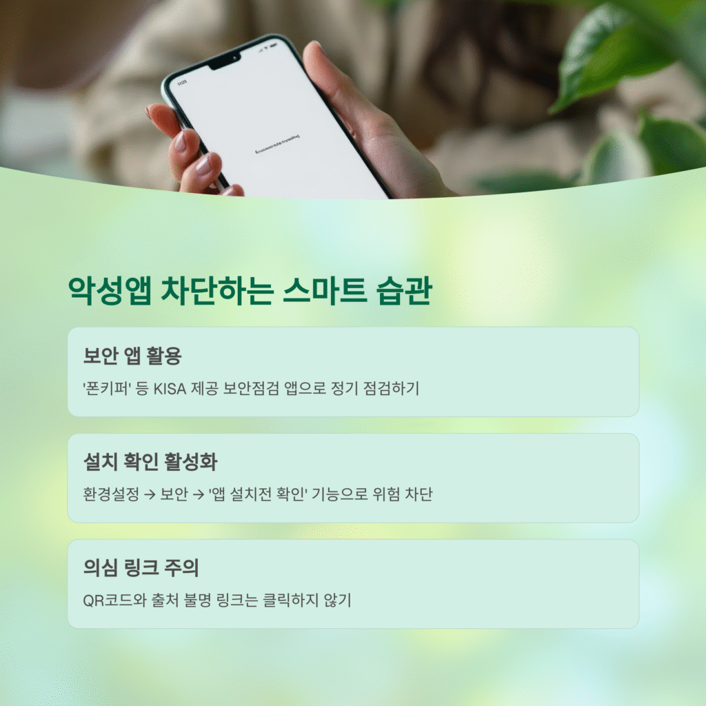 악성앱 차단하는 스마트 습관