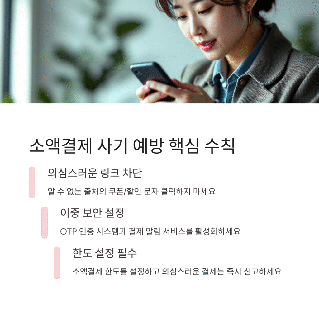 소액결제 사기 예방 핵심 수칙