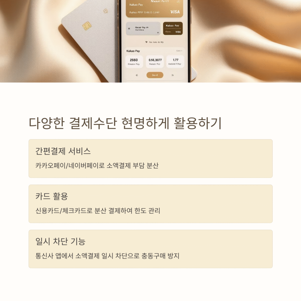 다양한 결제수단 현명하게 활용하기