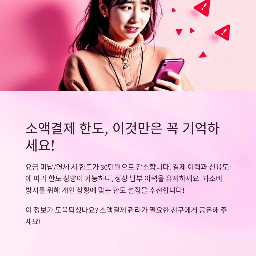 소액결제 한도, 이것만은 꼭 기억하세요!