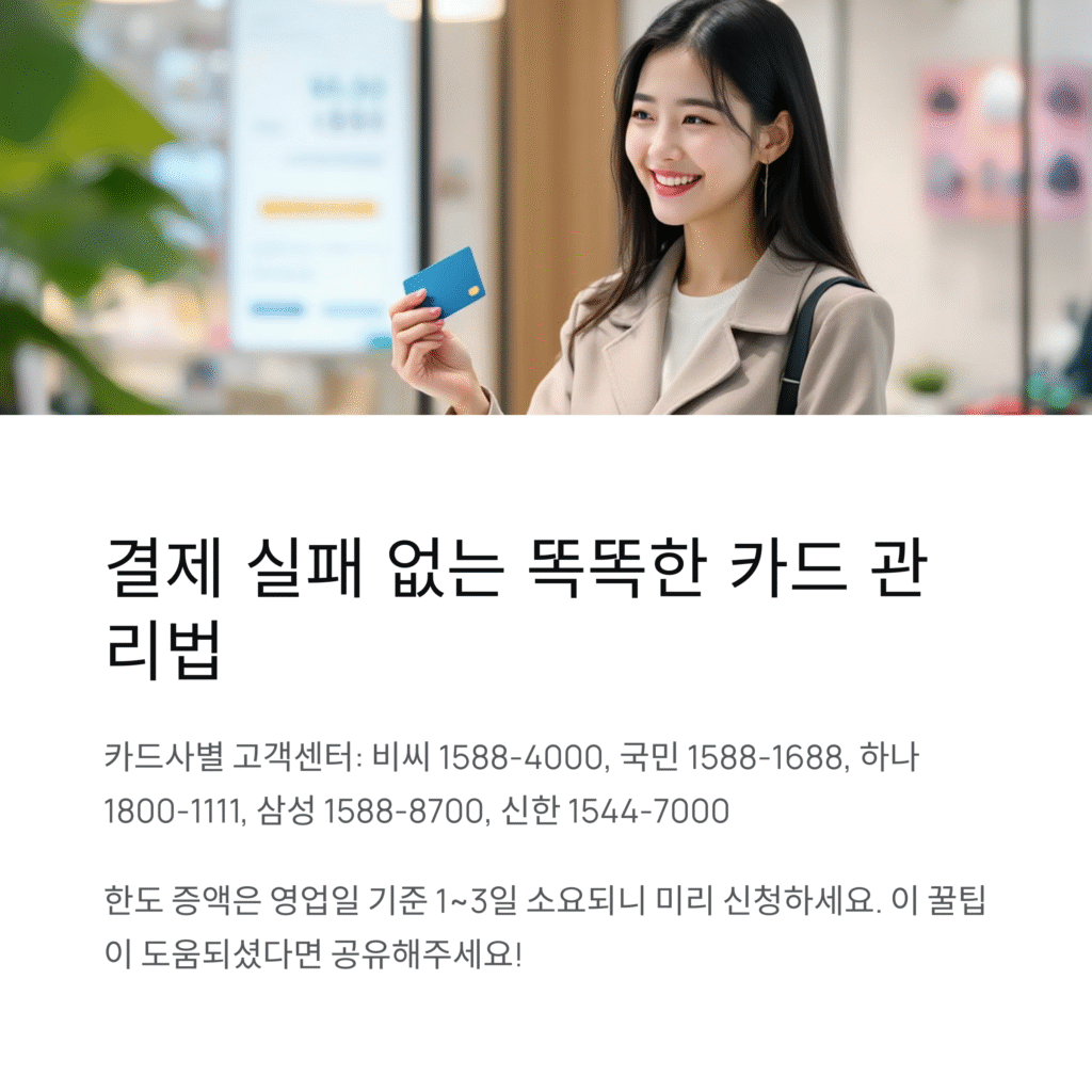결제 실패 없는 똑똑한 카드 관리법