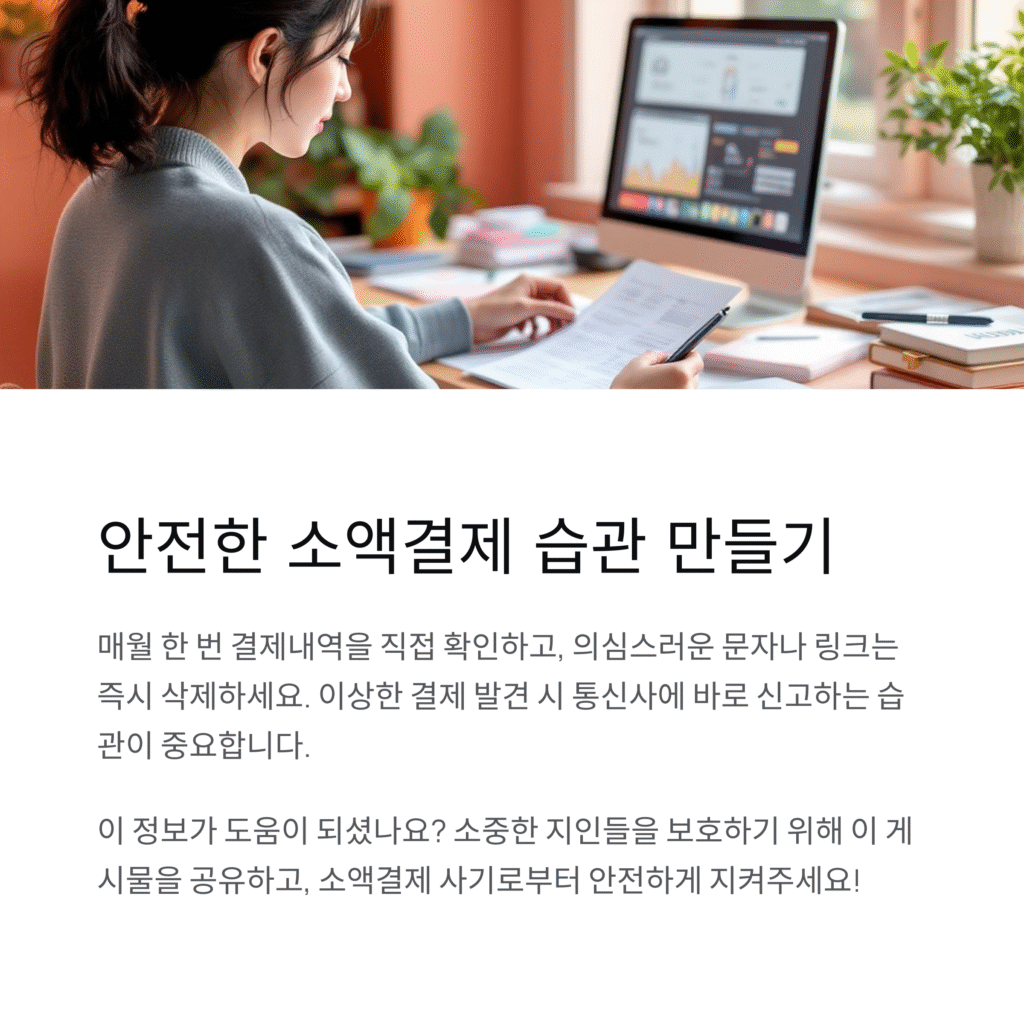 안전한 소액결제 습관 만들기