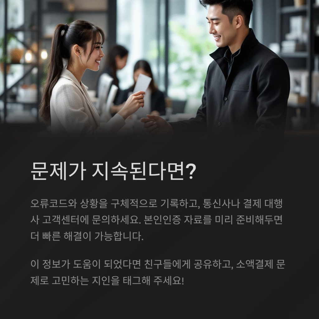 문제가 지속된다면?