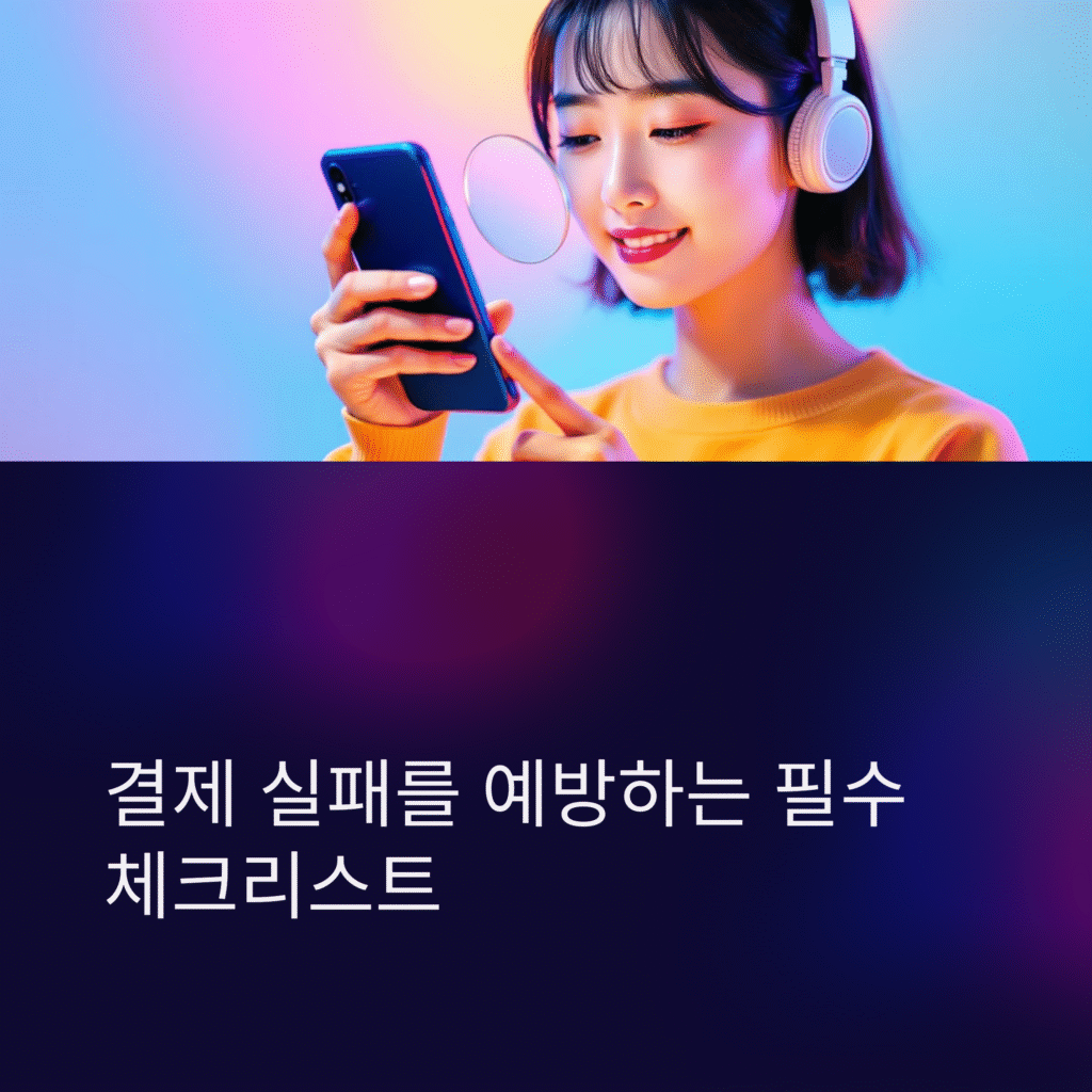 결제 실패를 예방하는 필수 체크리스트