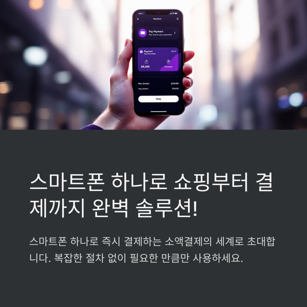 스마트폰 하나로 쇼핑부터 결제까지 완벽 솔루션!
