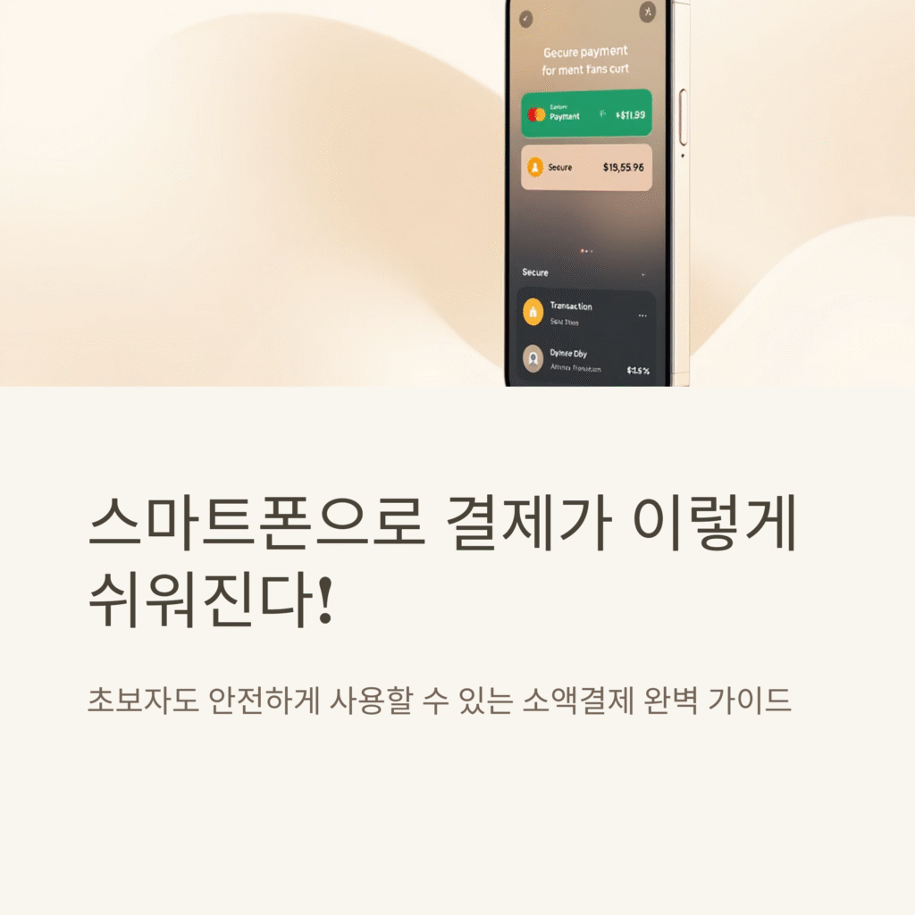 스마트폰으로 결제가 이렇게 쉬워진다!