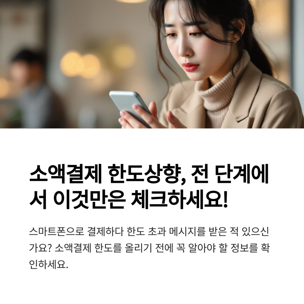 소액결제 한도 상향, 전 단계에서 이것만은 체크하세요!
