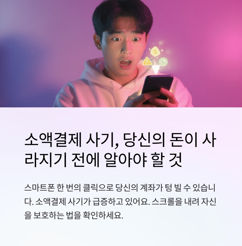 소액결제 사기, 당신의 돈의 사라지기 전에 알아야 할 것