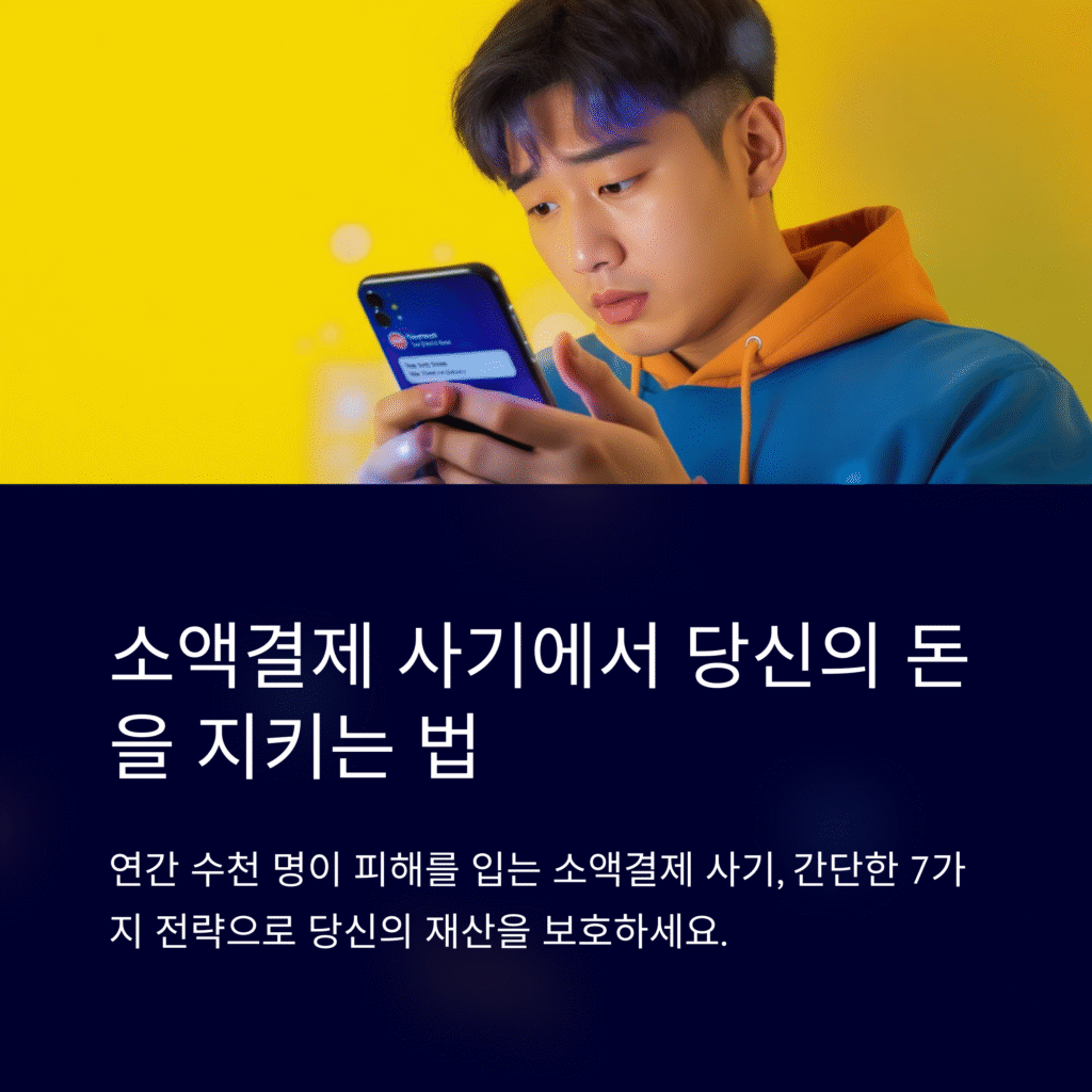 소액결제 사기에서 당신의 돈을 지키는 법