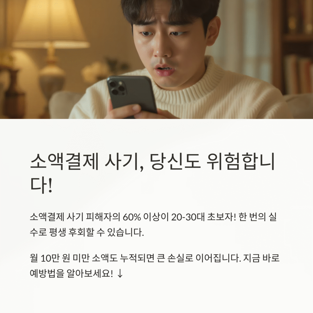 소액결제 사기, 당신도 위험합니다.!