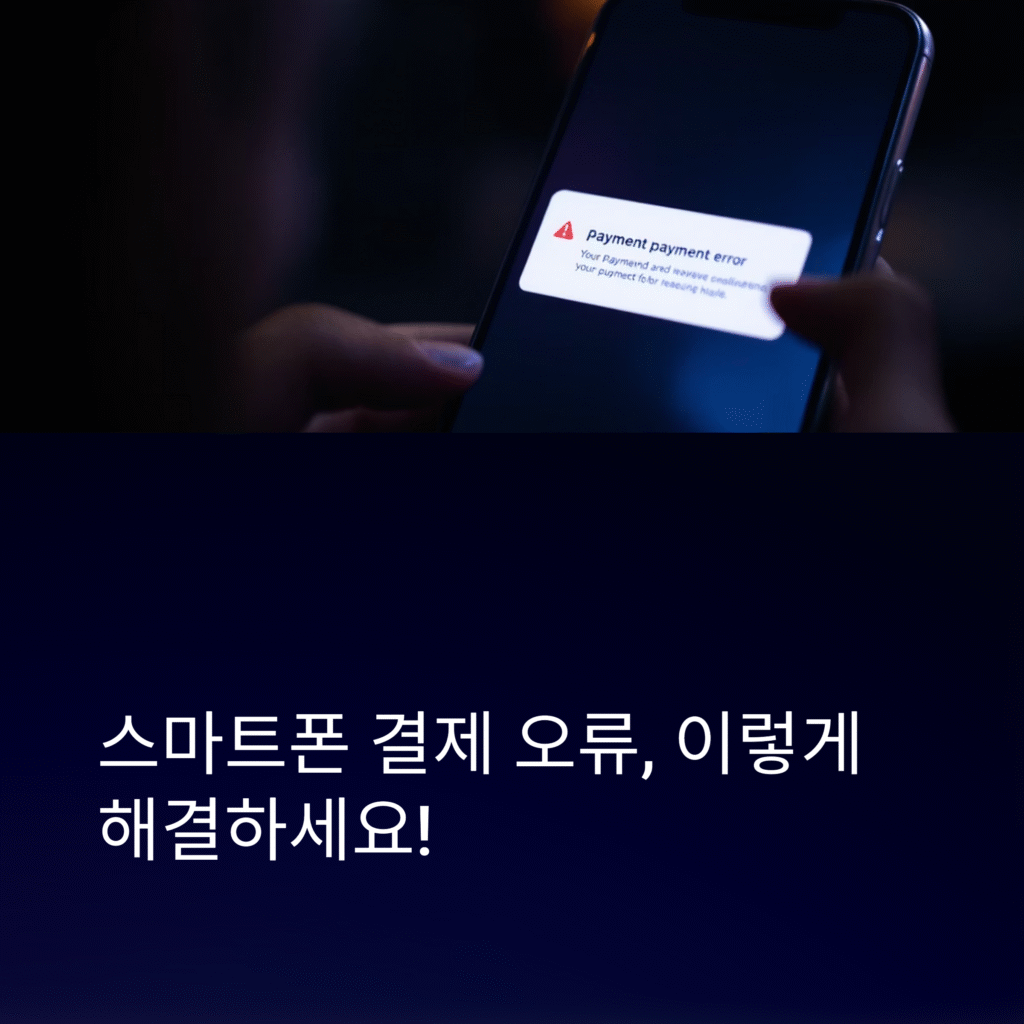 스마트폰 결제 오류, 이렇게 해결하세요!
