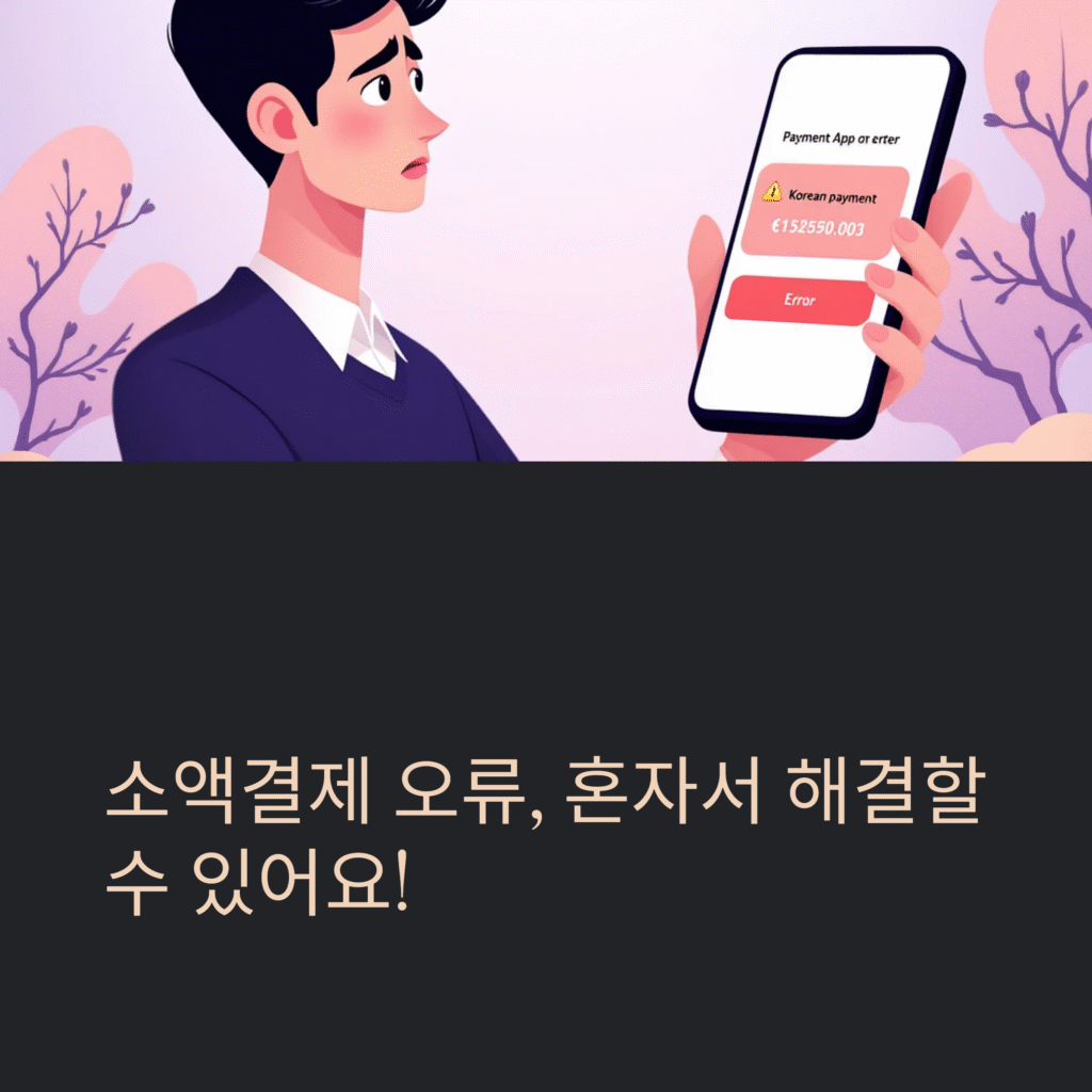 소액결제 오류, 혼자서 해결 수 있어요!