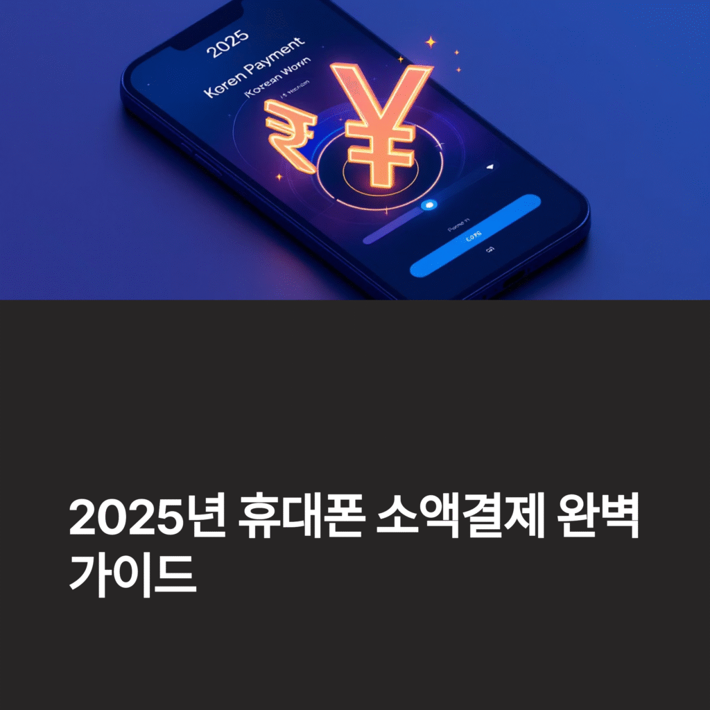 2025년 휴대폰 소액결제 완벽 가이드