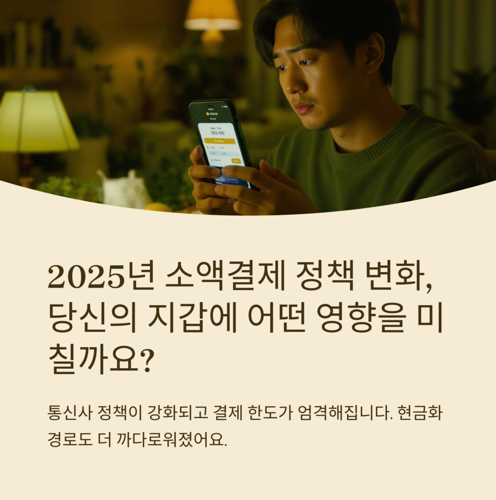 2025년 소액결제 정책변화, 당신의 지갑에 어떤 영향을 미칠까요?