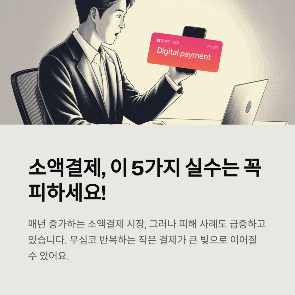 소액결제, 이 5가지 실수는 꼭 피하세요!