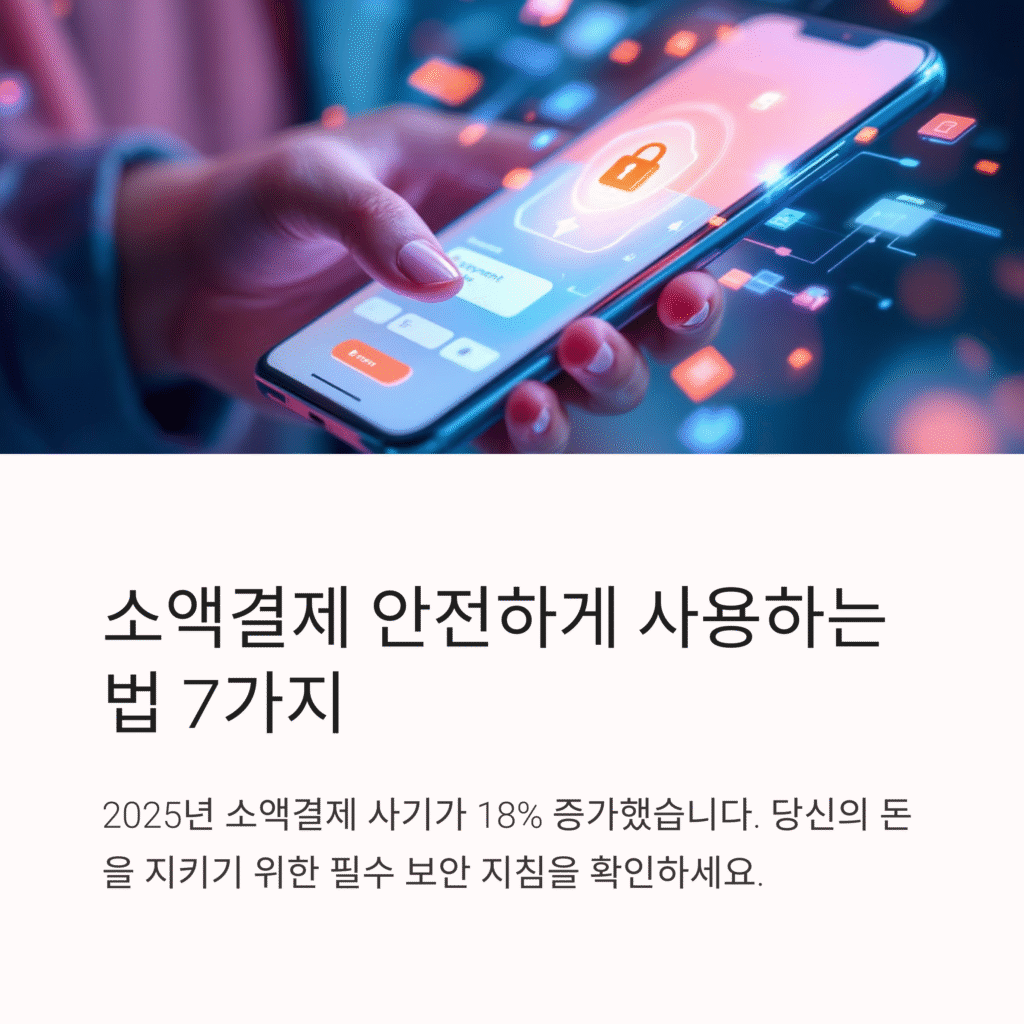 소액결제 안전하게 사용하는법 7가지