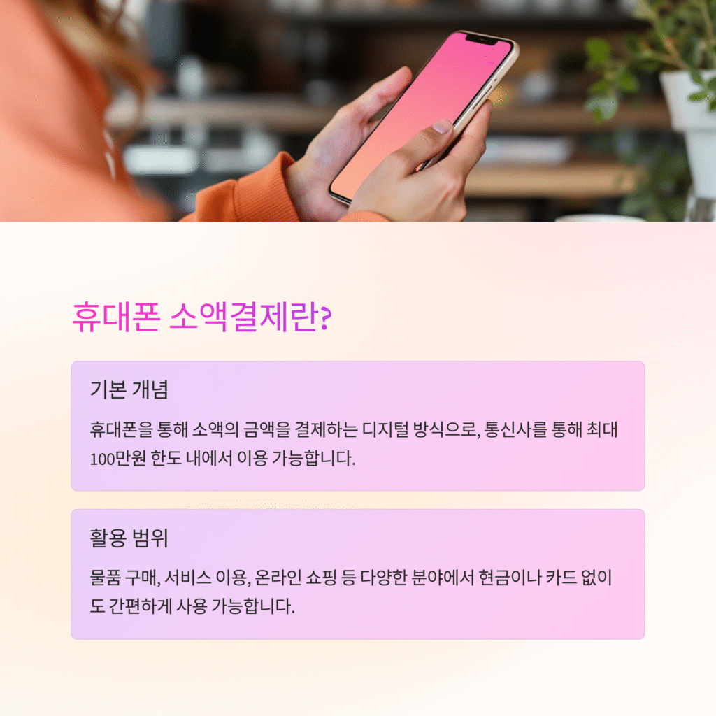 휴대폰 소액결제란?