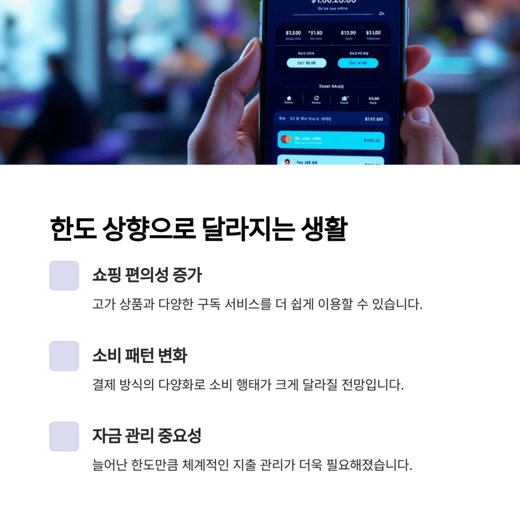 한도 상향으로 달라지는 생활