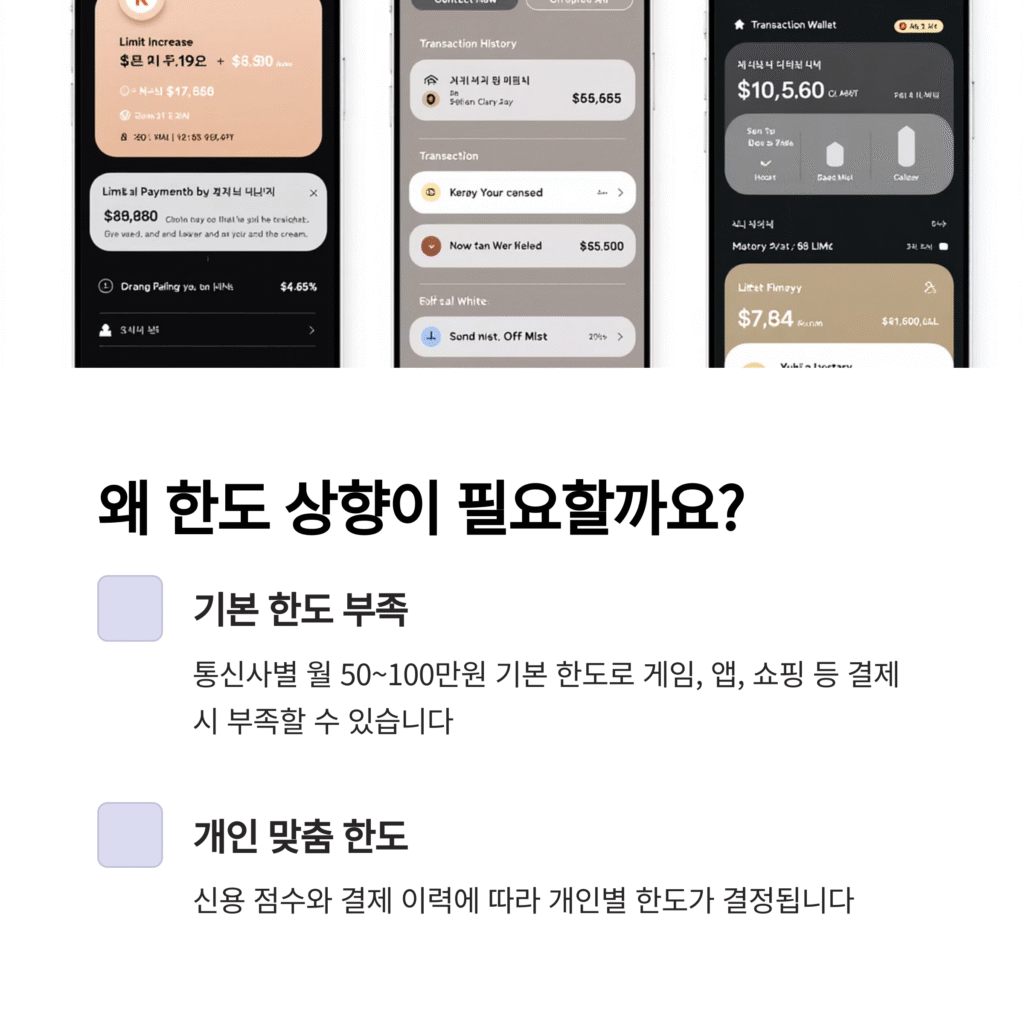 왜 한도 상향이 필요할까요?