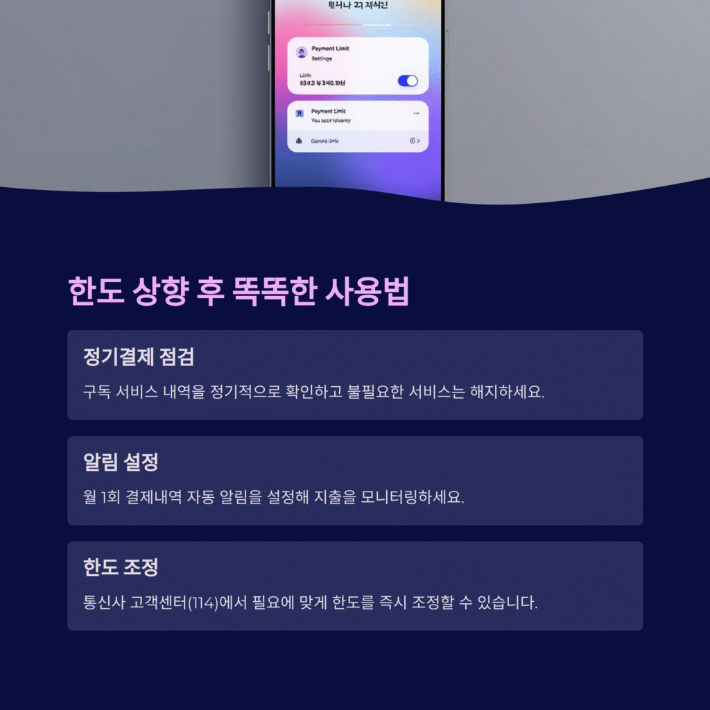 한도 상향 후 똑똑한 사용법