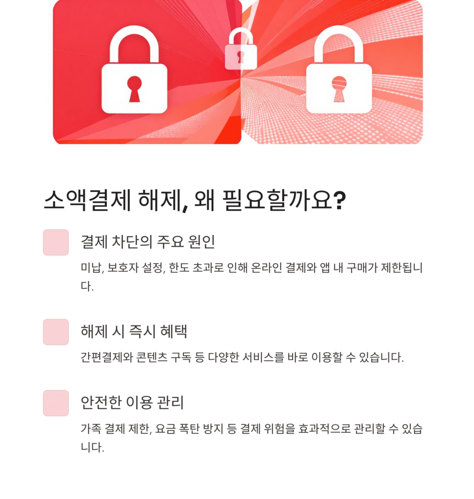 소액결제 해제, 왜 필요할까요?
