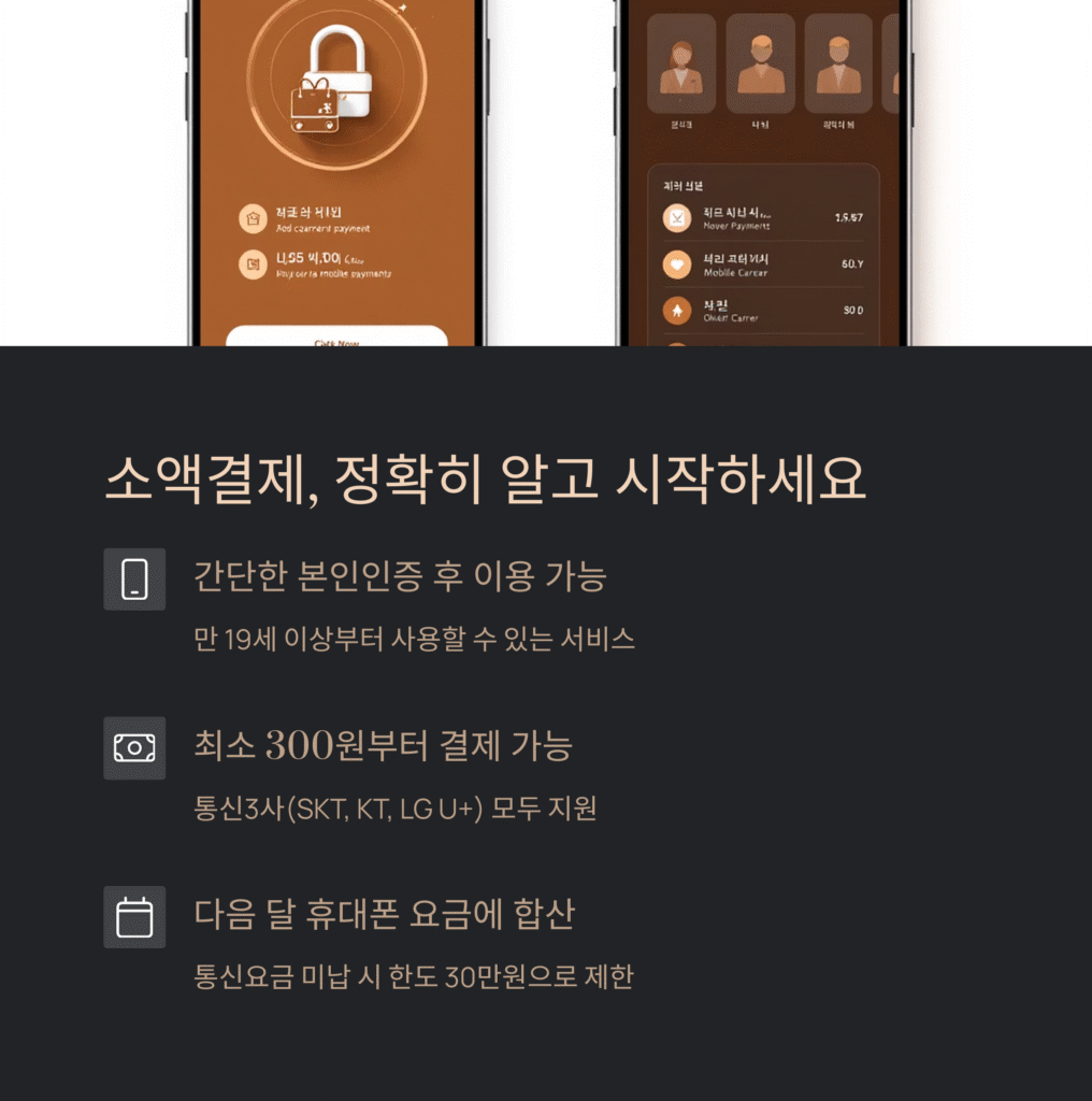 소액결제, 정확히 알고 시작하세요