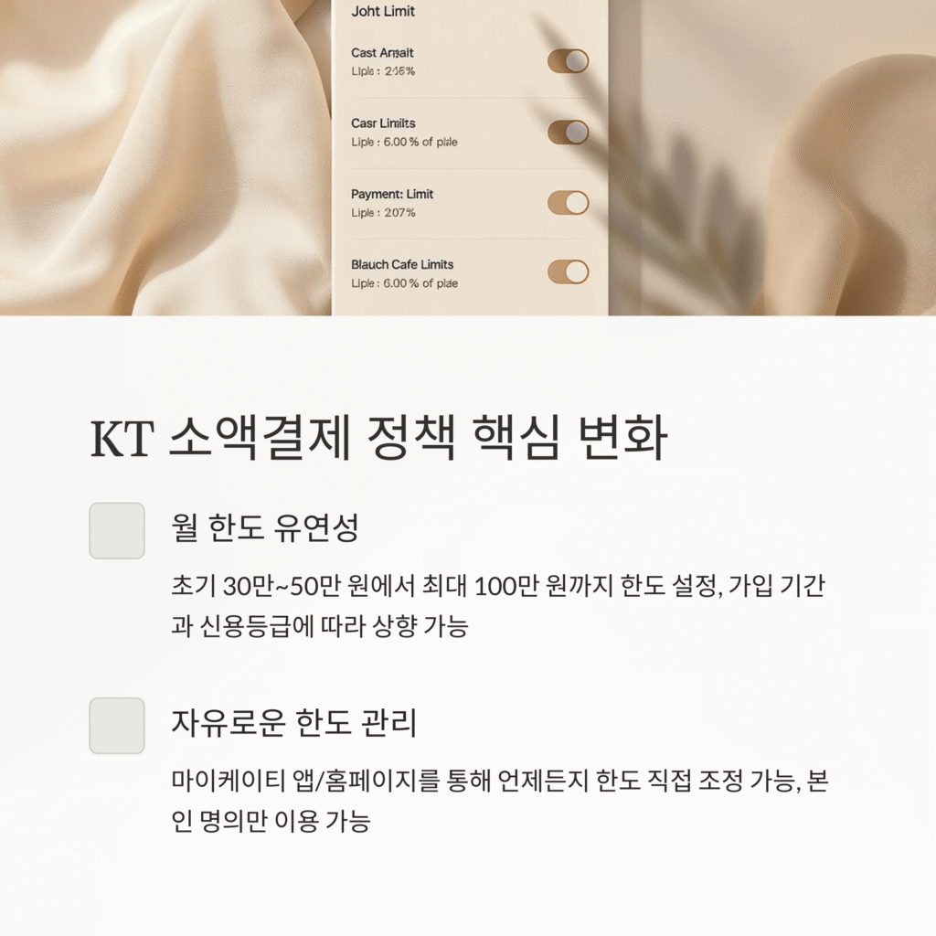 KT 소액결제 정책 핵심 변화