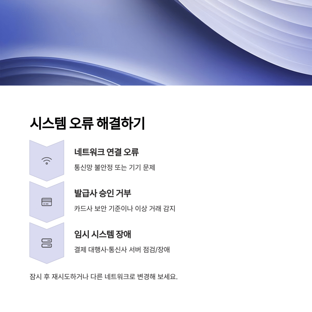 시스템 오류 해결하기