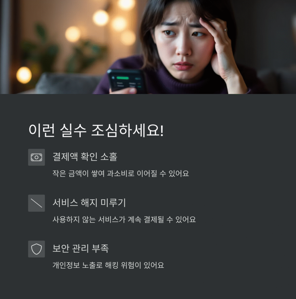 이런 실수 조심하세요!