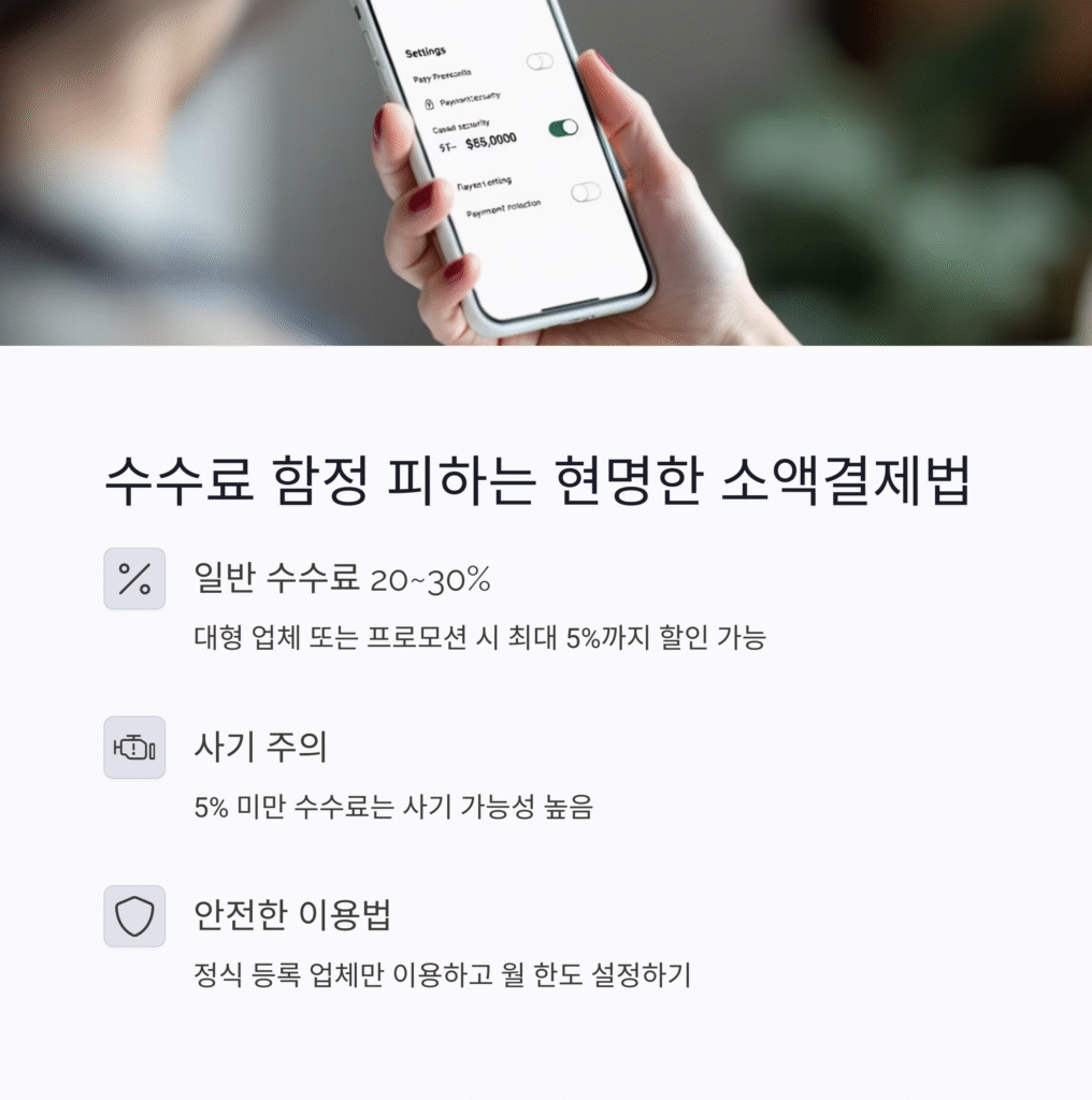 수수료 함정 피하는 현명한 소액결제법