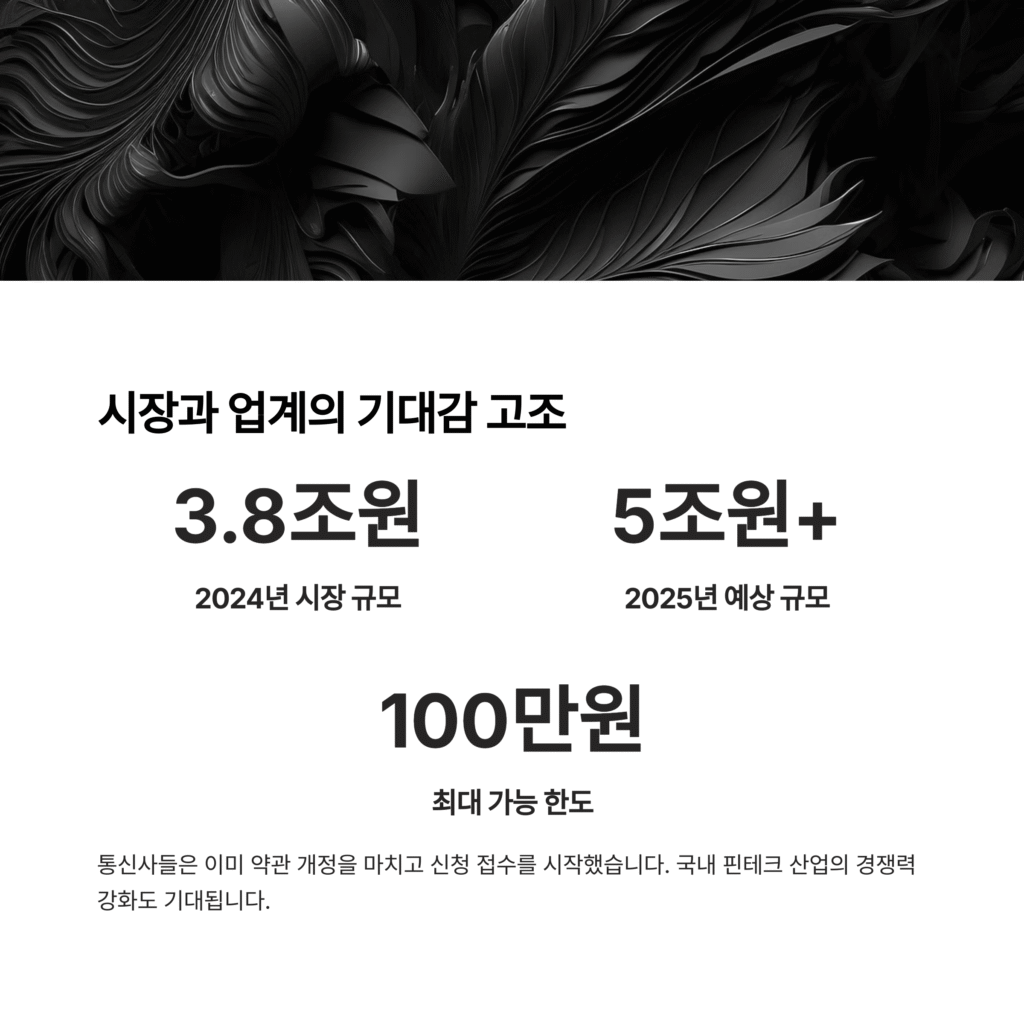 시장과 업계의 기대감 고조