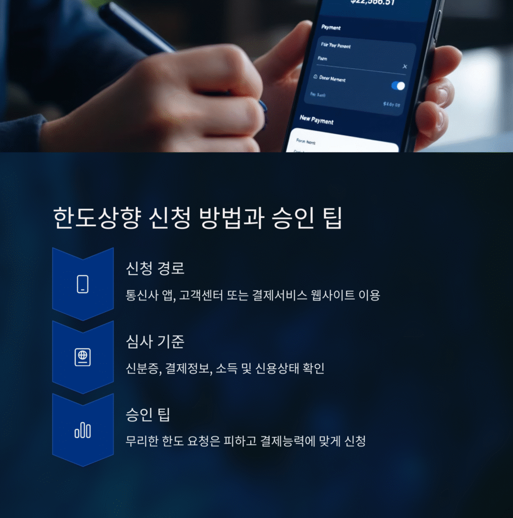 한도 상향 신청 방법과 승인 팁