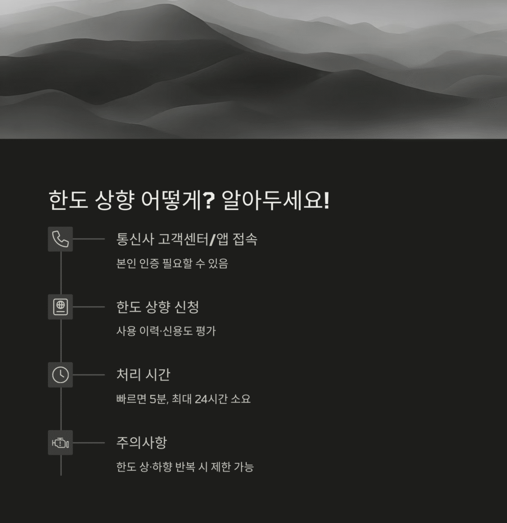 한도 상향 어떻게? 알아두세요!