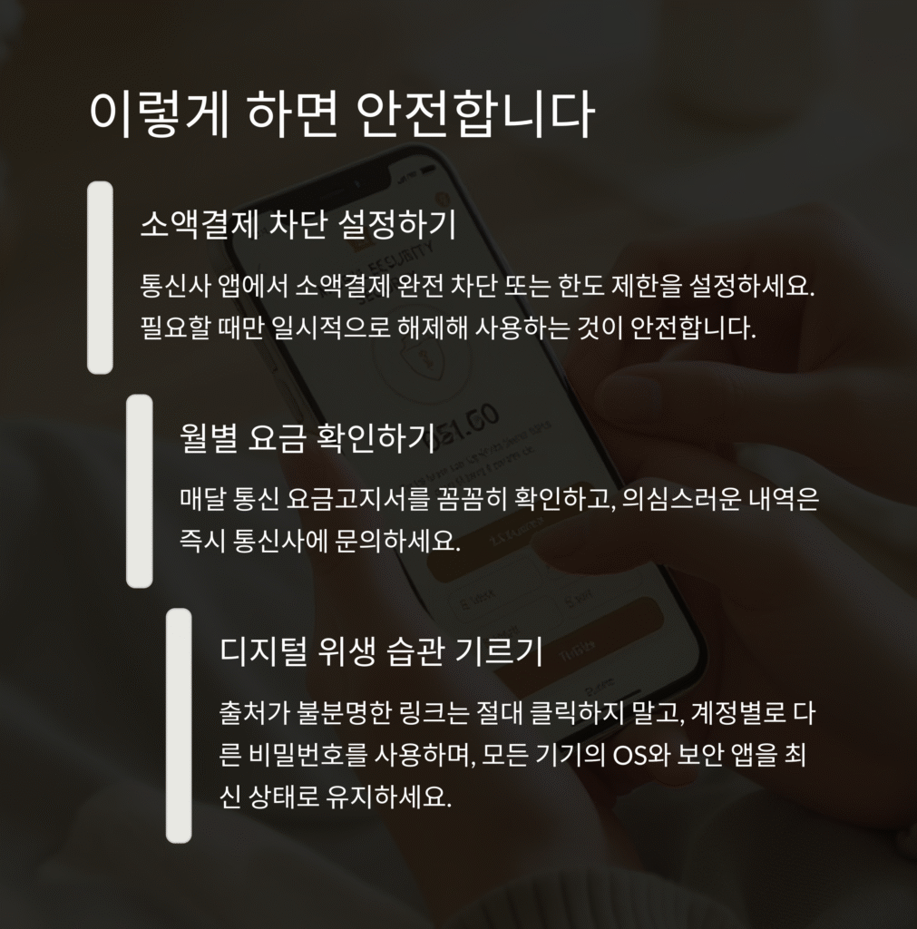 이렇게 하면 안전합니다.