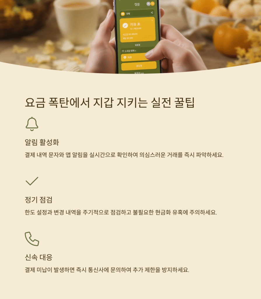 요금 폭탄에서 지갑 지키는 실전 꿀팁